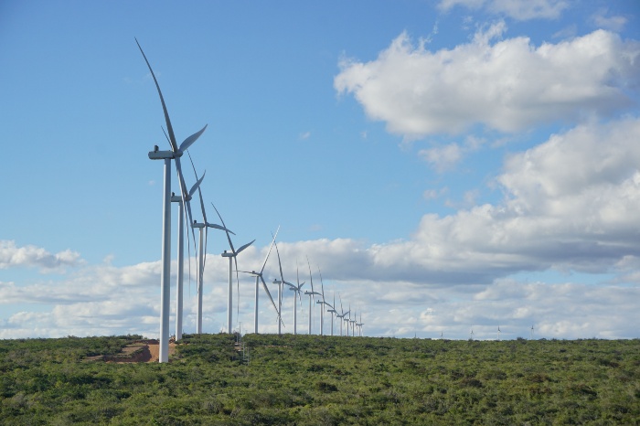 Os parques eólicos e solares da Casa dos Ventos vão fornecer energia para a fábrica de fertilizante nitrogenado. Foto: Divulgação