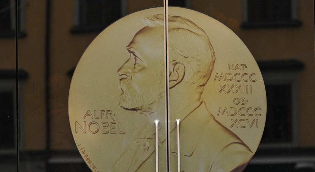 Sede da Academia Sueca, momentos antes do anúncio do Nobel de Literatura 2024