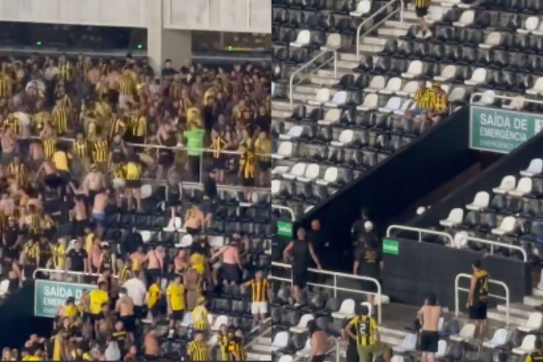 Torcedores do Peñarol foram dispersados enquanto depredavam o estádio