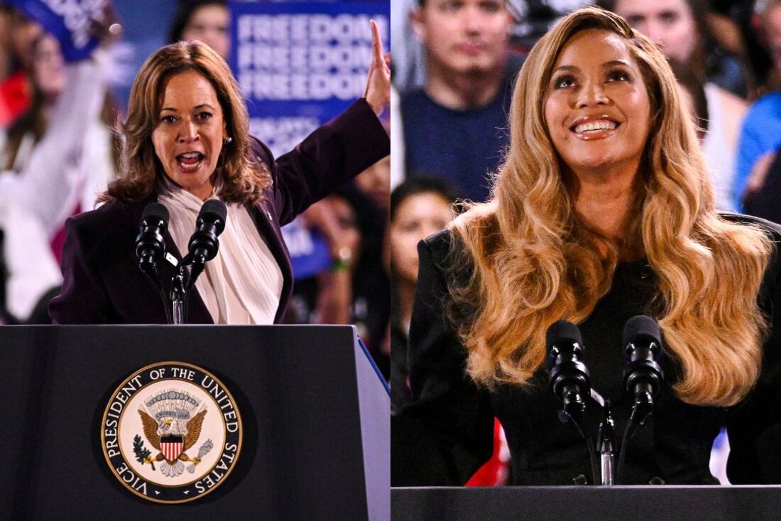 Kamala Harris recebeu o apoio da cantora Beyoncé