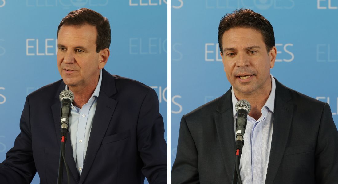 Eduardo Paes (PSD) e Alexandre Ramagem (PL)