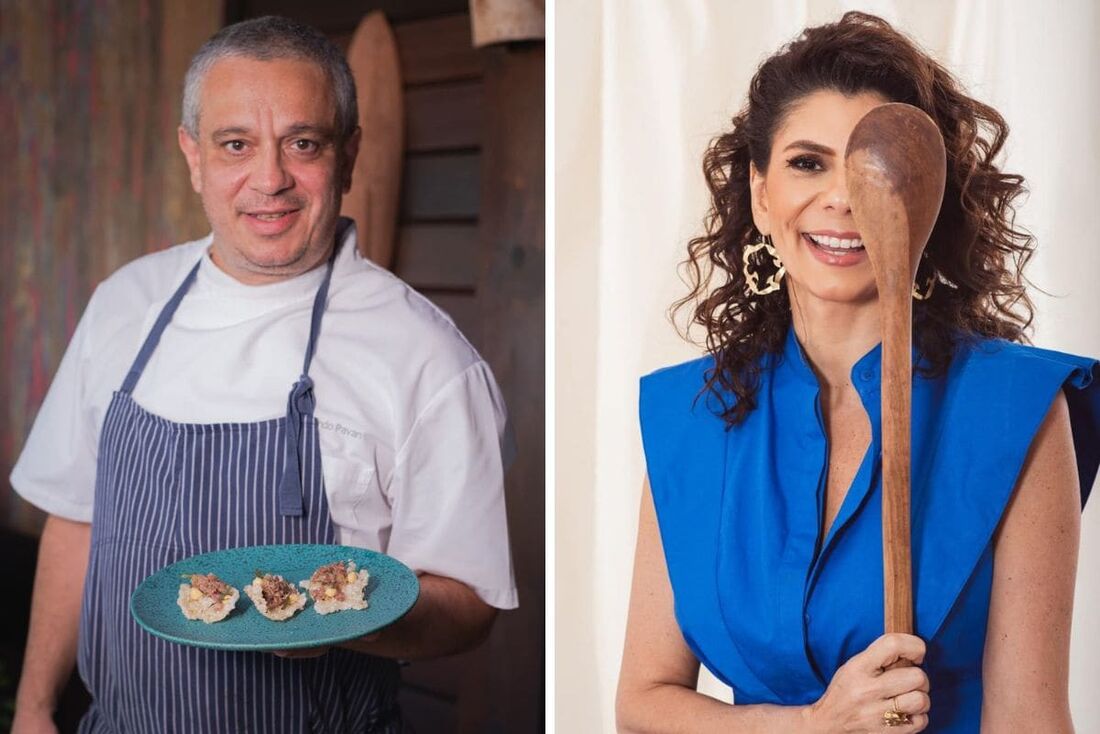 Fernando Pavan e Arian Malouf cozinham juntos no Nannai Muro Alto