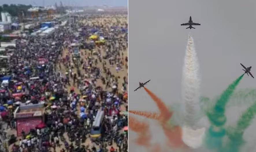 Cinco pessoas morrem durante show aéreo na Índia, devido ao calor extremo