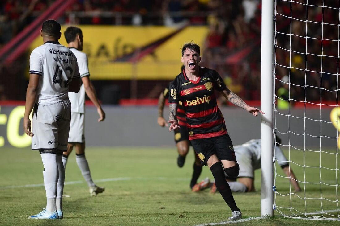 Barletta marcou o primeiro gol da volta da Ilha do Retiro 