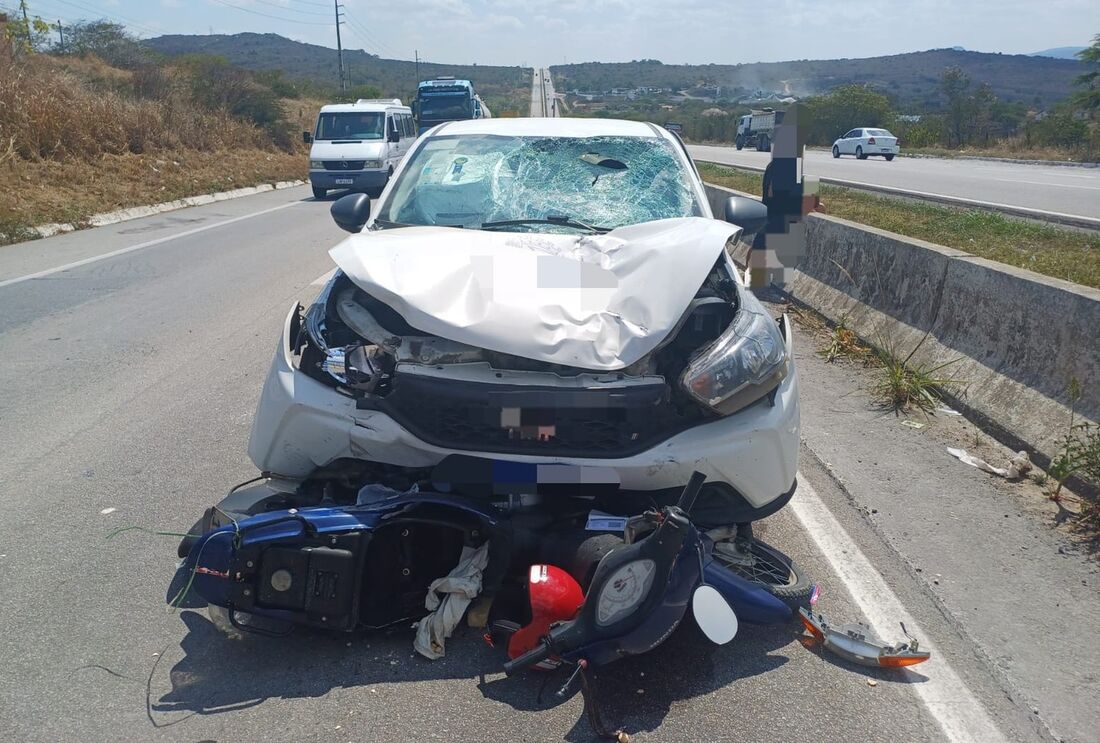 Condutor da motocicleta não resistiu aos ferimentos e morreu no local