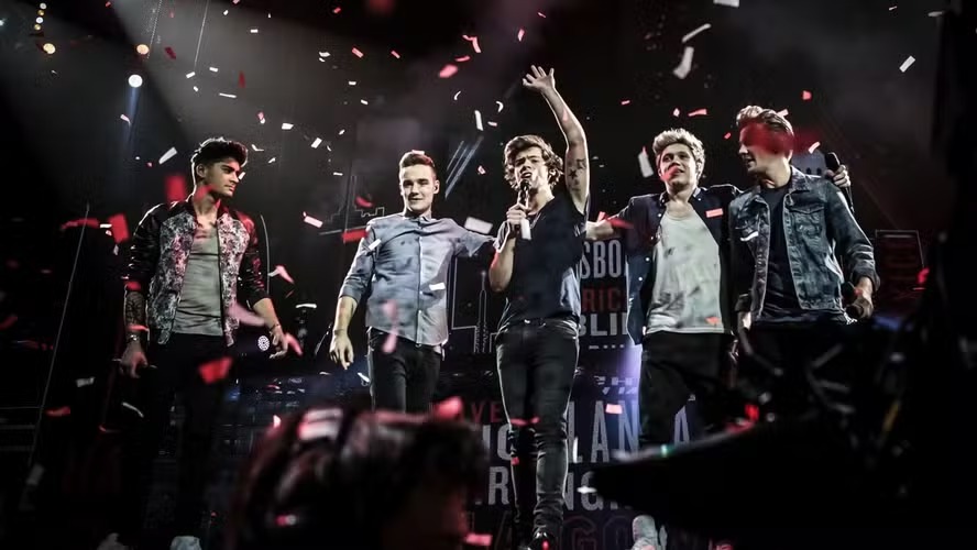 Cena do filme 'One Direction: this is us' (2013), que conta a história da banda