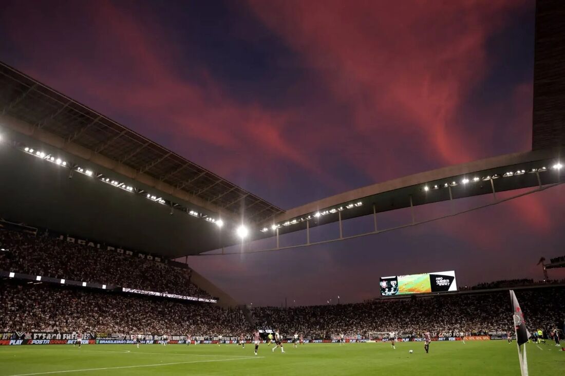 Arena Corinthians no jogo Corinthians x São Paulo, em junho de 2024