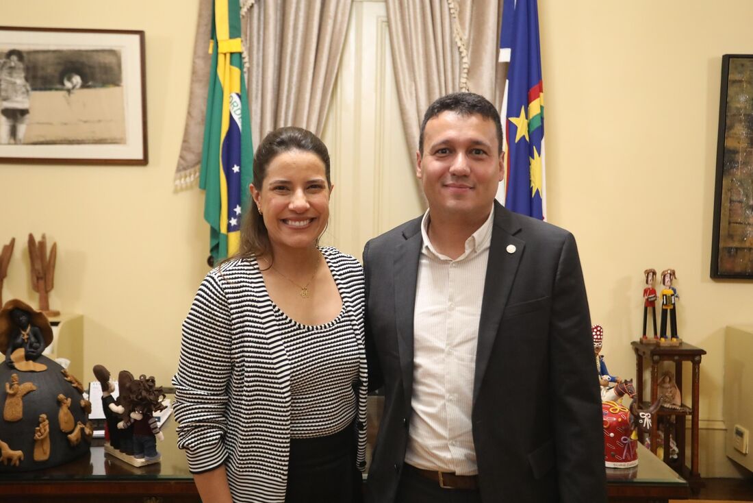 Raquel Lyra e Tiago Pereira