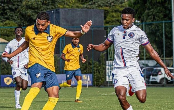 Lance de jogo entre Retrô e Bahia, pela Copa do Brasil Sub-20