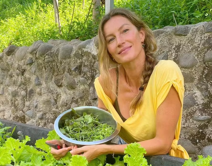 Gisele Bündchen prefere alimentos orgânicos 