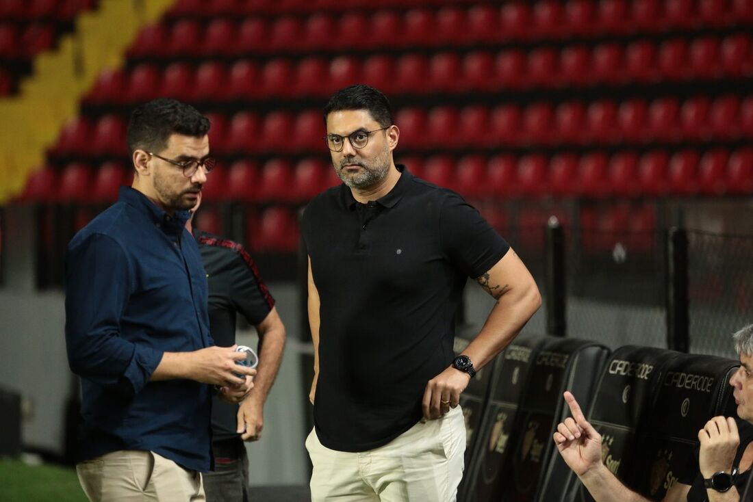 João Marcelo Barros (esq) e Raphael Campos (dir), membros do comitê gestor do Sport