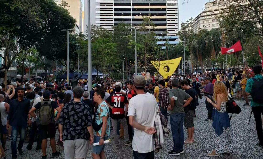 O local é conhecido por ser palco de políticos do PSOL e abrigar uma estátua de Marielle