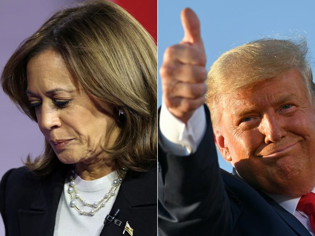 Kamala Harris e Donal Trump