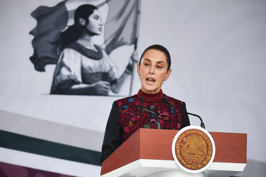 A presidente do México, Claudia Sheinbaum