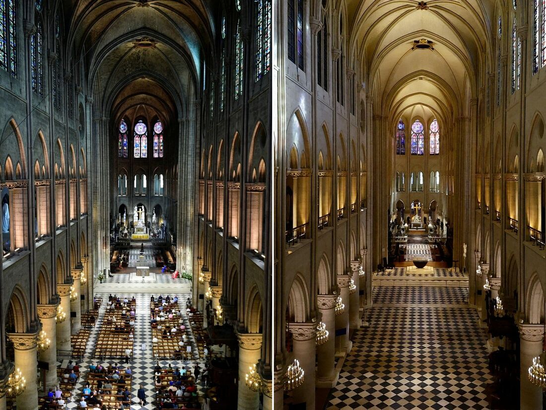 Catedral de Notre-Dame revela novo interior