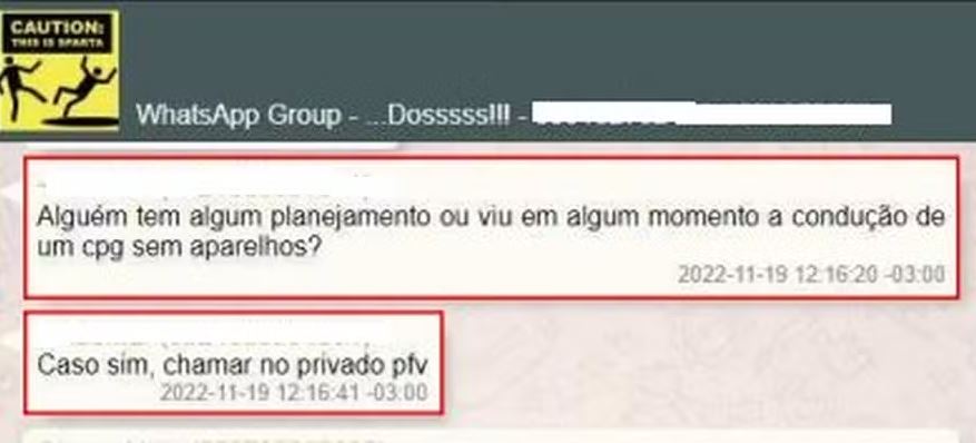 Troca de mensagens em grupo criado por militares que discutiam golpe de Estado 