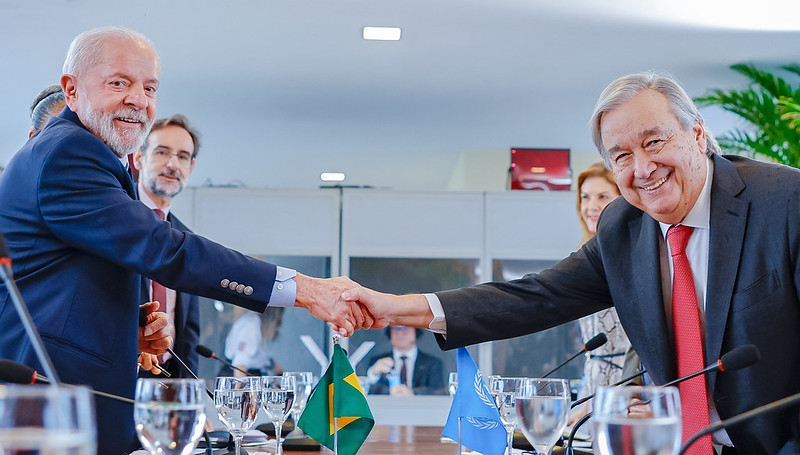 Presidente da República, Luiz Inácio Lula da Silva, durante Reunião com o Secretário-Geral da Organização das Nações Unidas, António Guterres. Rio de Janeiro - RJ