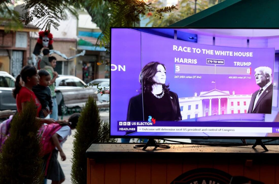 Em um país muito polarizado politicamente, os americanos vivem esta noite eleitoral com ansiedade