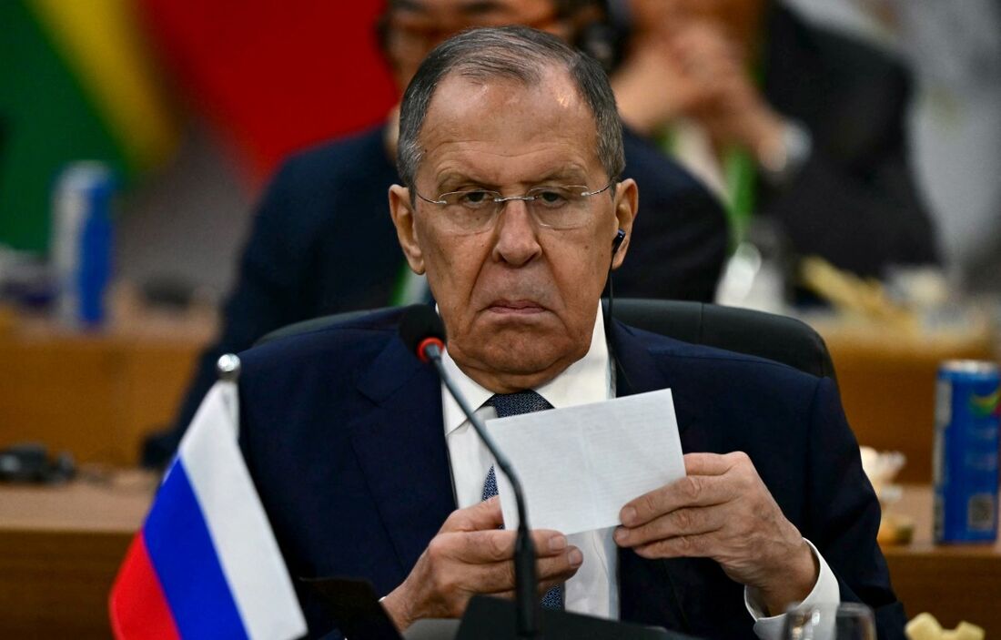 O Ministro das Relações Exteriores da Rússia, Sergey Lavrov