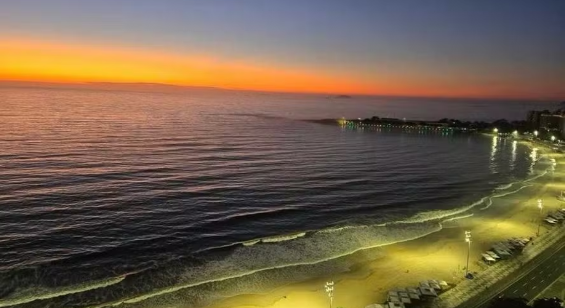 G20: primeiro-ministro do Japão compartilha foto com amanhecer em Copacabana