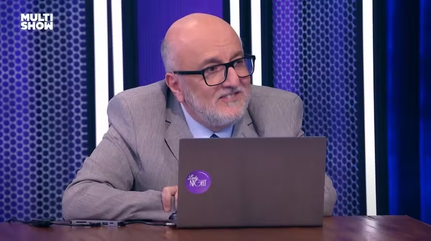 Jorge Maria no programa "Lady Night", de Tatá Werneck