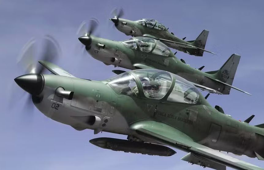 Super Tucano, avião da Embraer, que vai reforças Força Aérea Paraguaia 