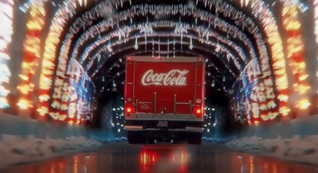 Propagandas de Natal da Coca-Cola foram criadas por IA