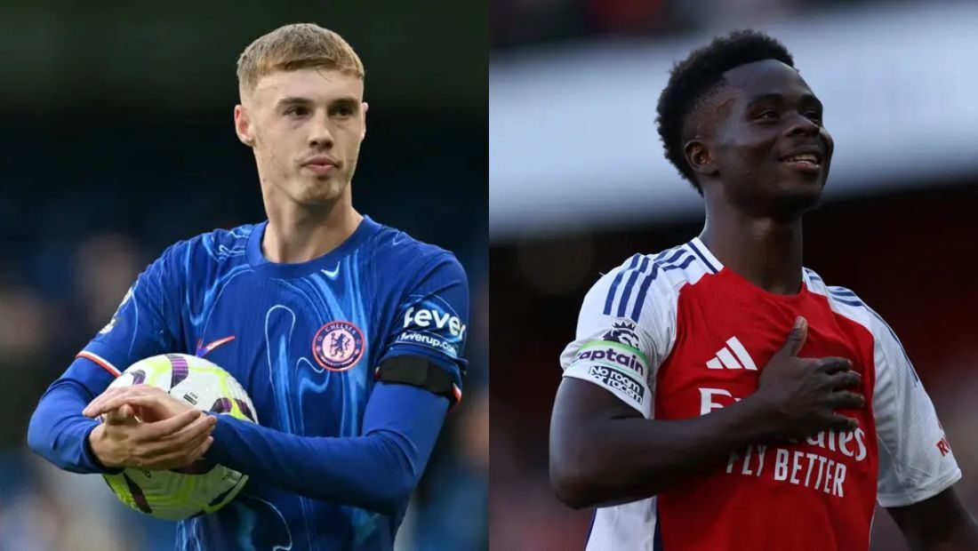 Cole Palmer (Chelsea) e Bukayo Saka (Arsenal)