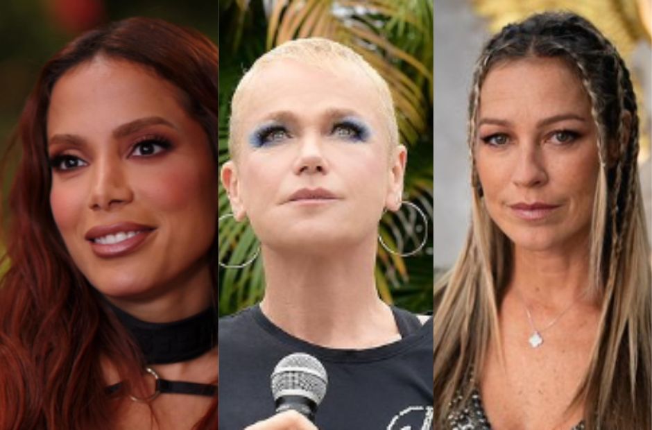 A cantora Anitta (E), Xuxa e a atriz Luana Piovani já vieram a público compartilhar de histórias similiares as de Tatá