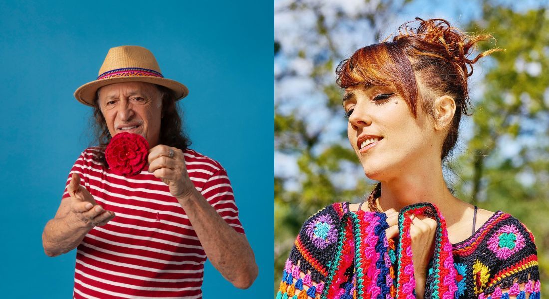 Alceu e a cantora francesa Zaz