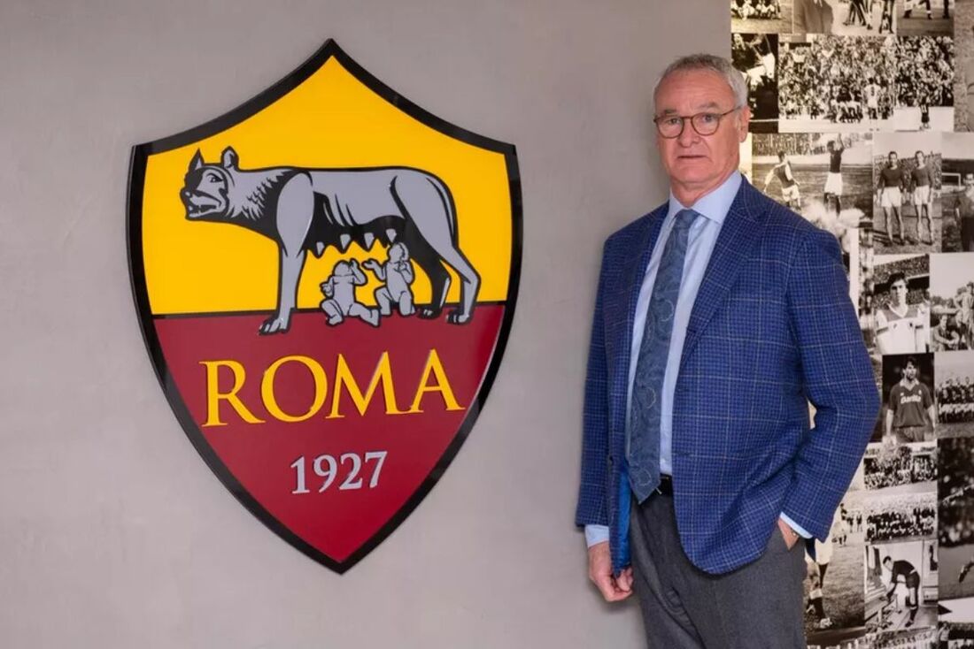 Claudio Ranieri novo técnico Roma