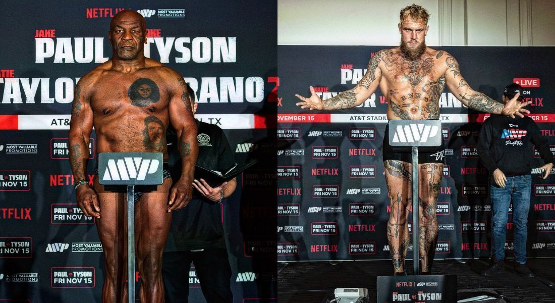 Luta entre Mike Tyson e Jake Paul acontece nesta sexta-feira (15)