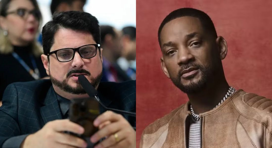 Senador Marcos do Val e ator Will Smith