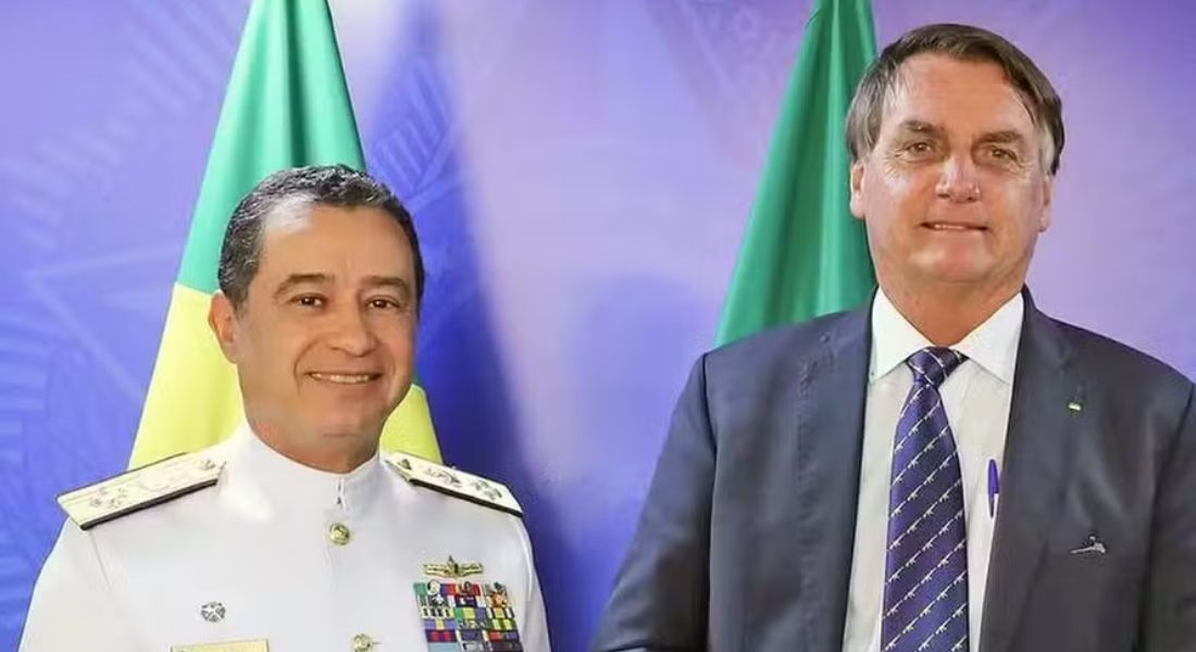 Almirante Almir Garnier e Jair Bolsonaro