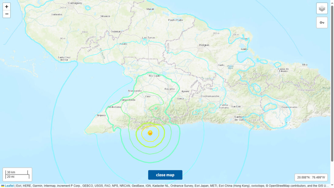 O segundo terremoto em Cuba aconteceu uma hora após o primeiro