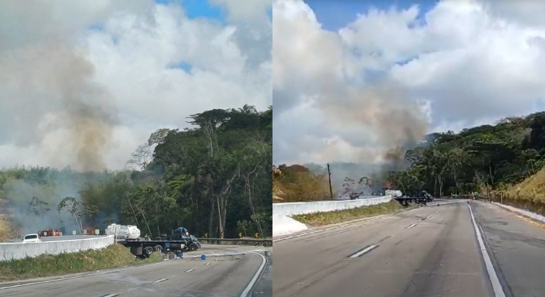 Corpo de Bombeiros foi acionado para conter o fogo no local