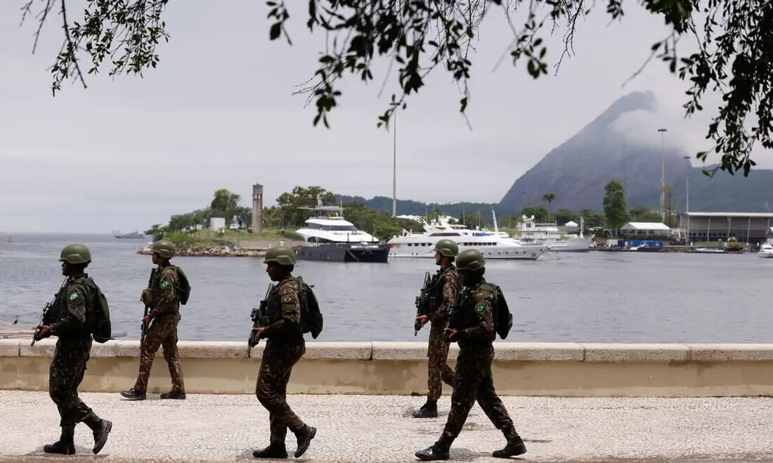 Forças de segurança reforçam policiamento no Rio durante o G20