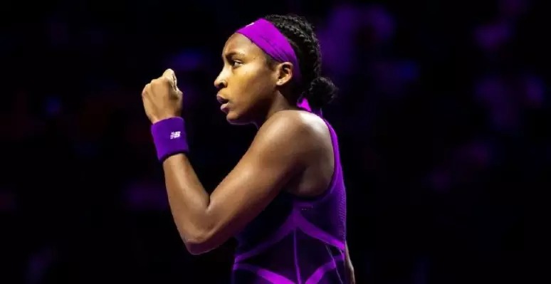 Gauff vibra ponto conquisado durante partida