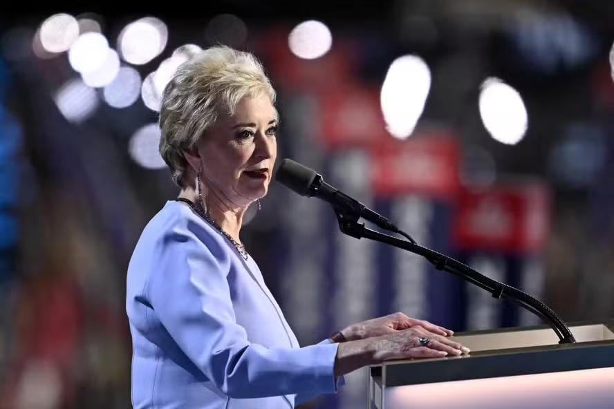 A ex-administradora da Small Business Administration, Linda McMahon 