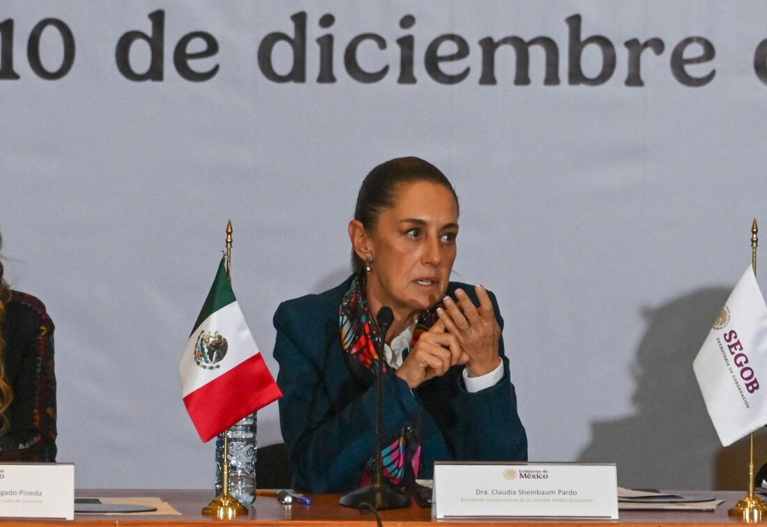 A presidente do México, Claudia Sheinbaum