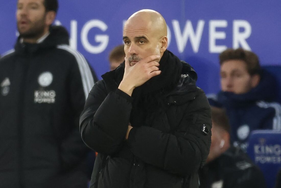 Pep Guardiola, treinador do Manchester City 