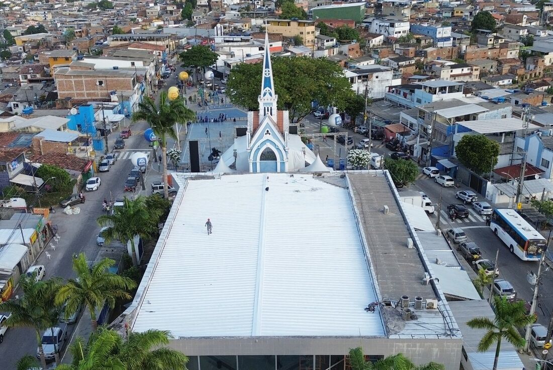 Santuário de Nossa Senhora da Conceição ganhou novo teto