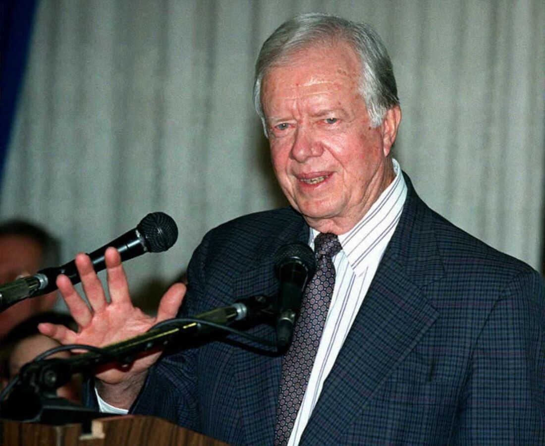 O falecido ex-presidente dos EUA Jimmy Carter 