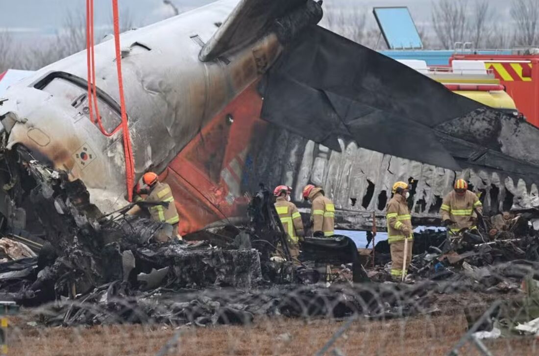 Avião explodiu com 181 pessoas a bordo em aeroporto na Coreia do Sul