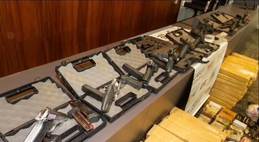 Armas apreendidas em megaoperação do MPMG 