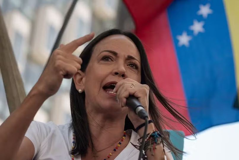 Líder da oposição venezuelana, María Corina Machado.