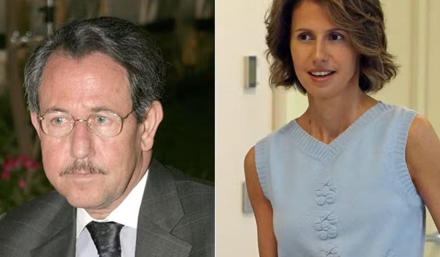 Fawaz Akhras é pai de Asma Al Assad, casada com Bashar