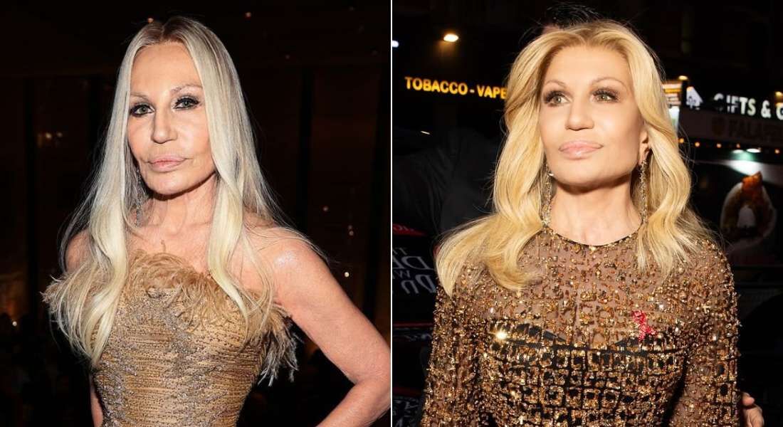 Visual Donatella Versace provocou questionamentos entre os seus seguidores