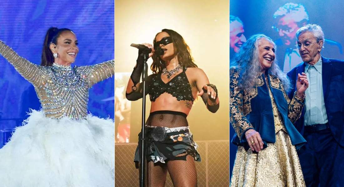 Ivete, Anitta, Maria Bethânia e Caetano Veloso