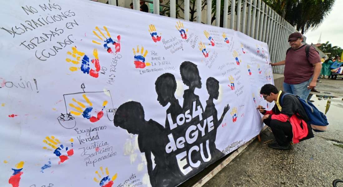 Desaparecimento de três adolescentes e uma criança gerou grande comoção no Equador